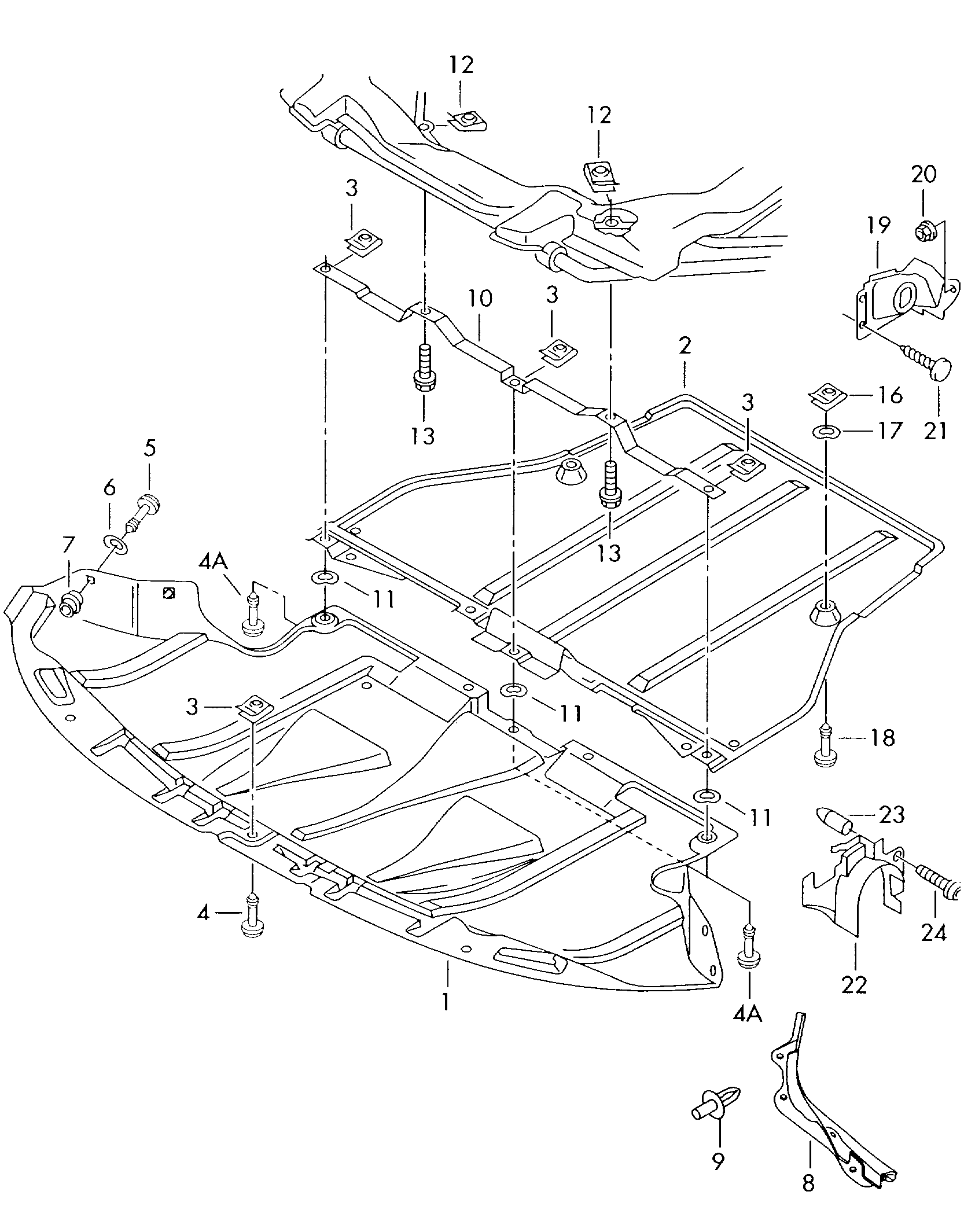 VAG 8D0 863 821 S - Material amortizare zgomot, nisa motor allinparts.ro