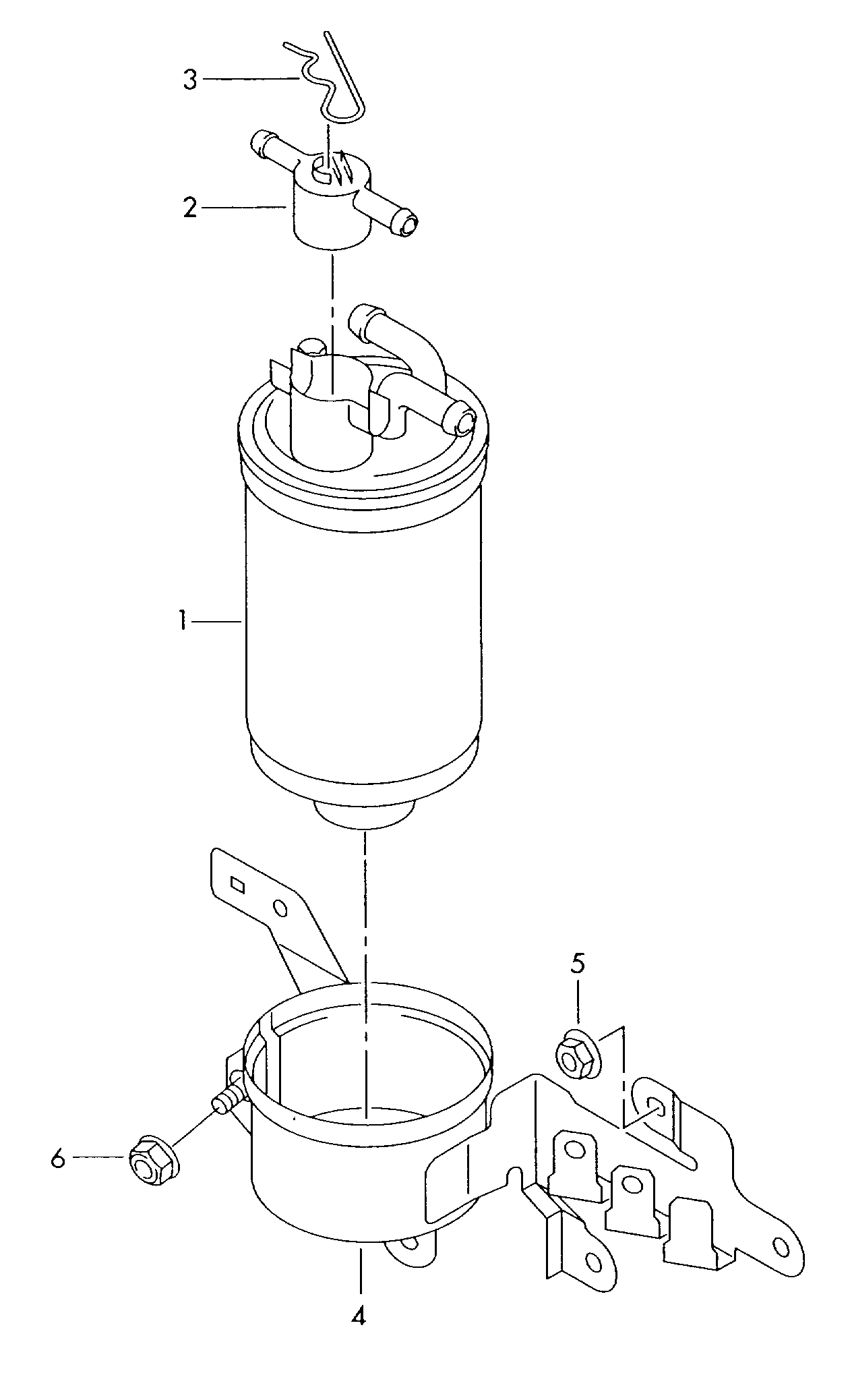 VAG 057127435D - Filtru combustibil allinparts.ro