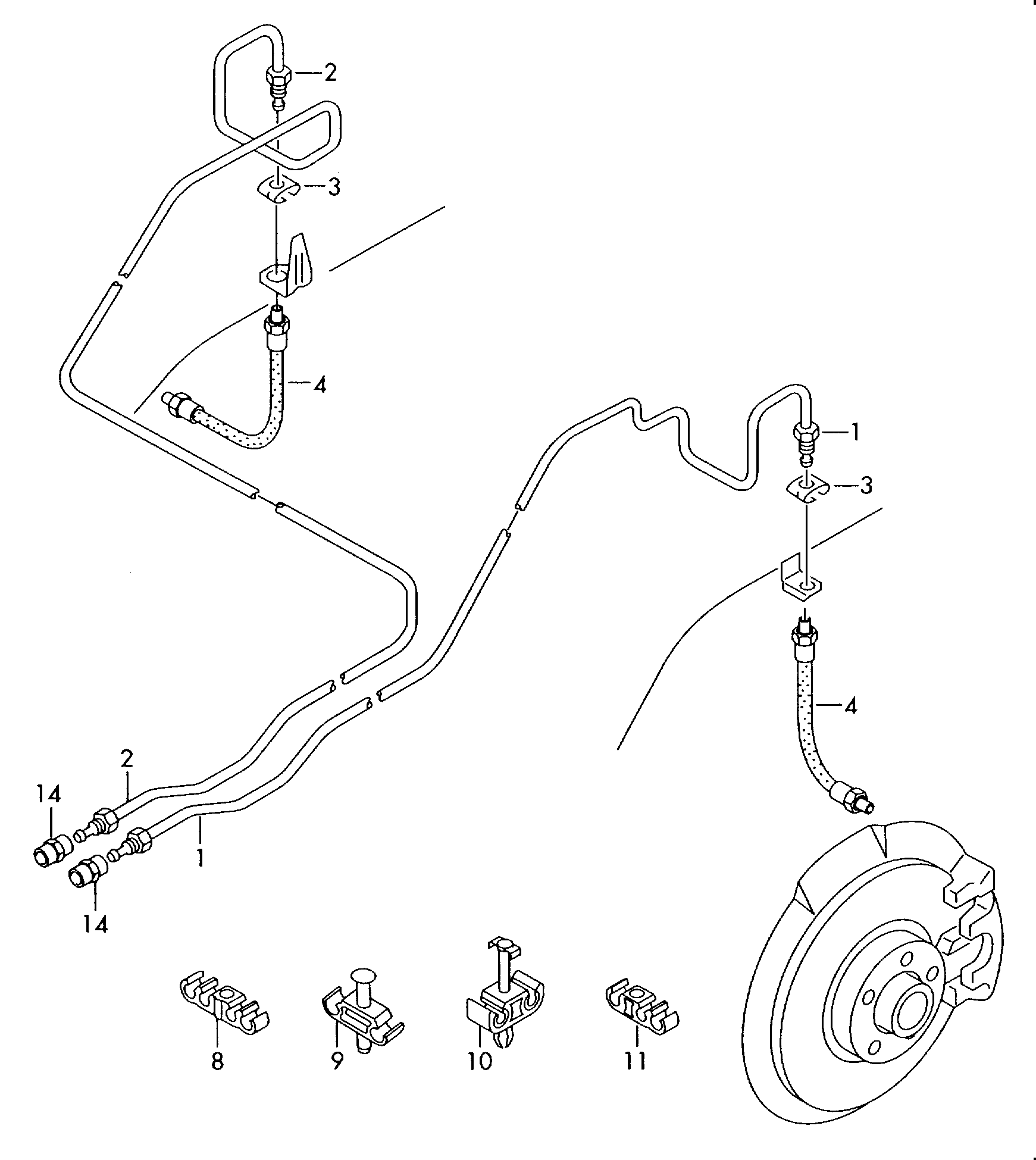 VAG 4F0 611 775 D - Furtun frana allinparts.ro