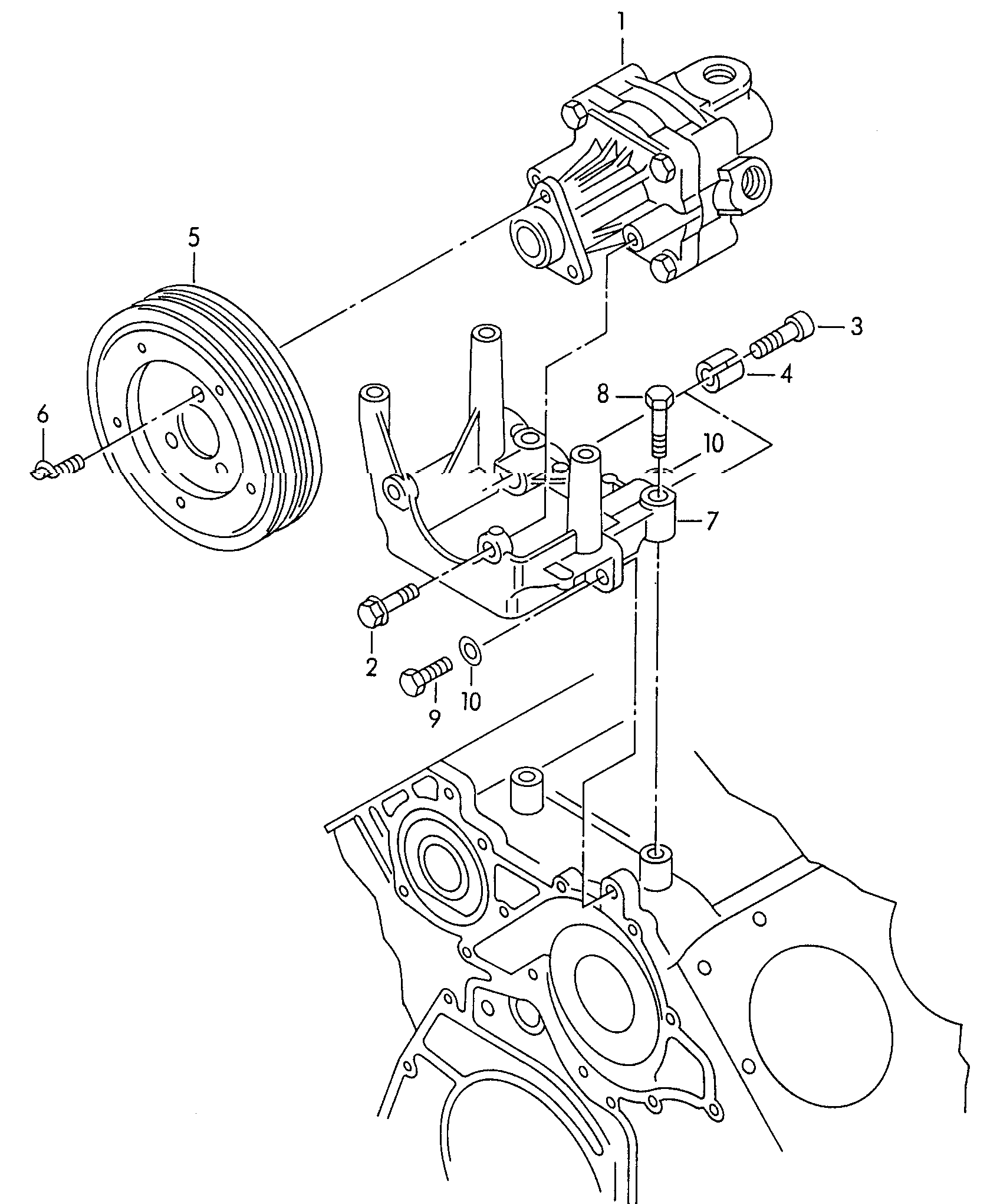 VAG 4B0 145 156 X - Pompa hidraulica, sistem de directie allinparts.ro