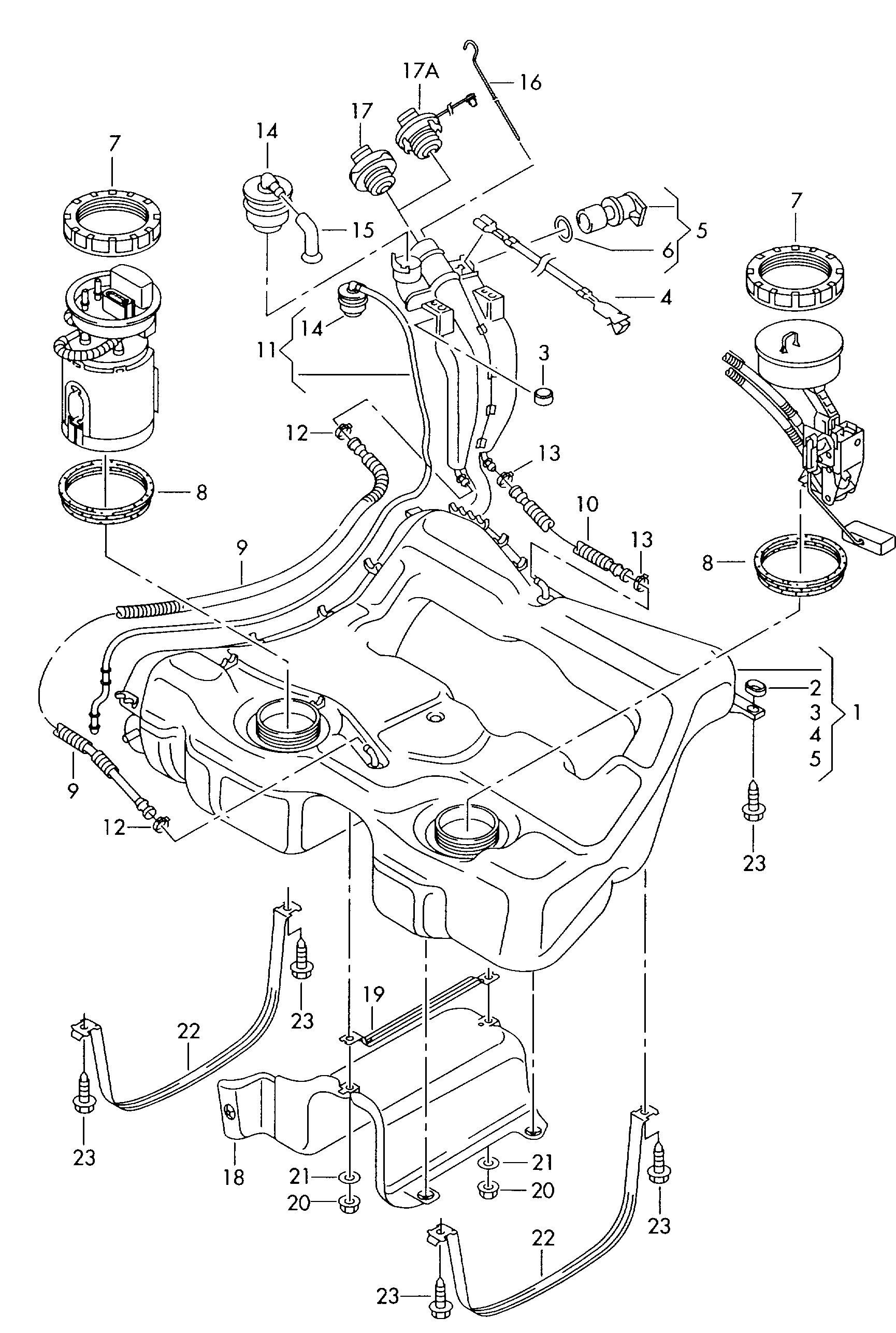 VAG 1J0201550AC - Buson,rezervor de combustibil allinparts.ro