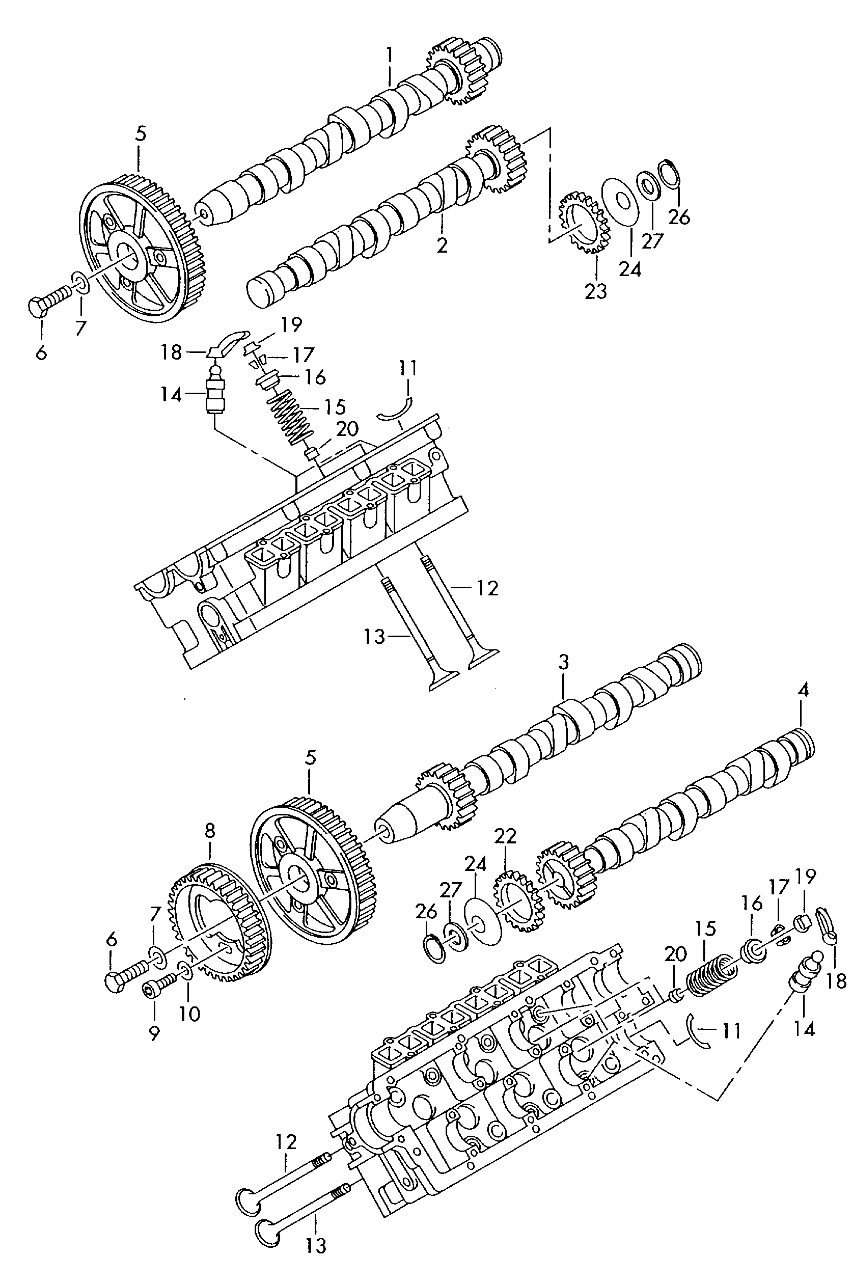 VAG 059 109 021 P - Ax cu came allinparts.ro