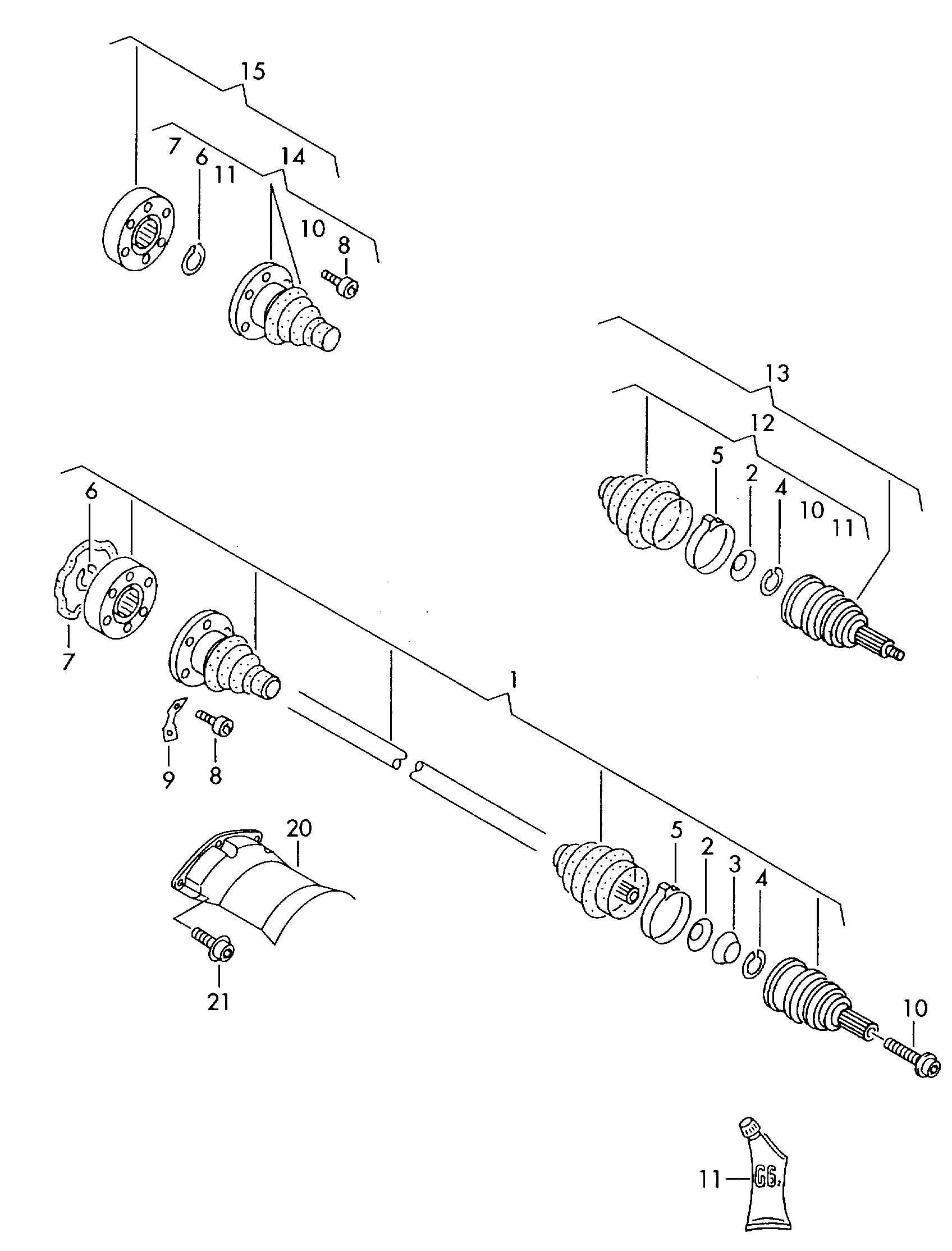 VAG 4B0 598 203 - Burduf cauciuc, articulatie planetara allinparts.ro