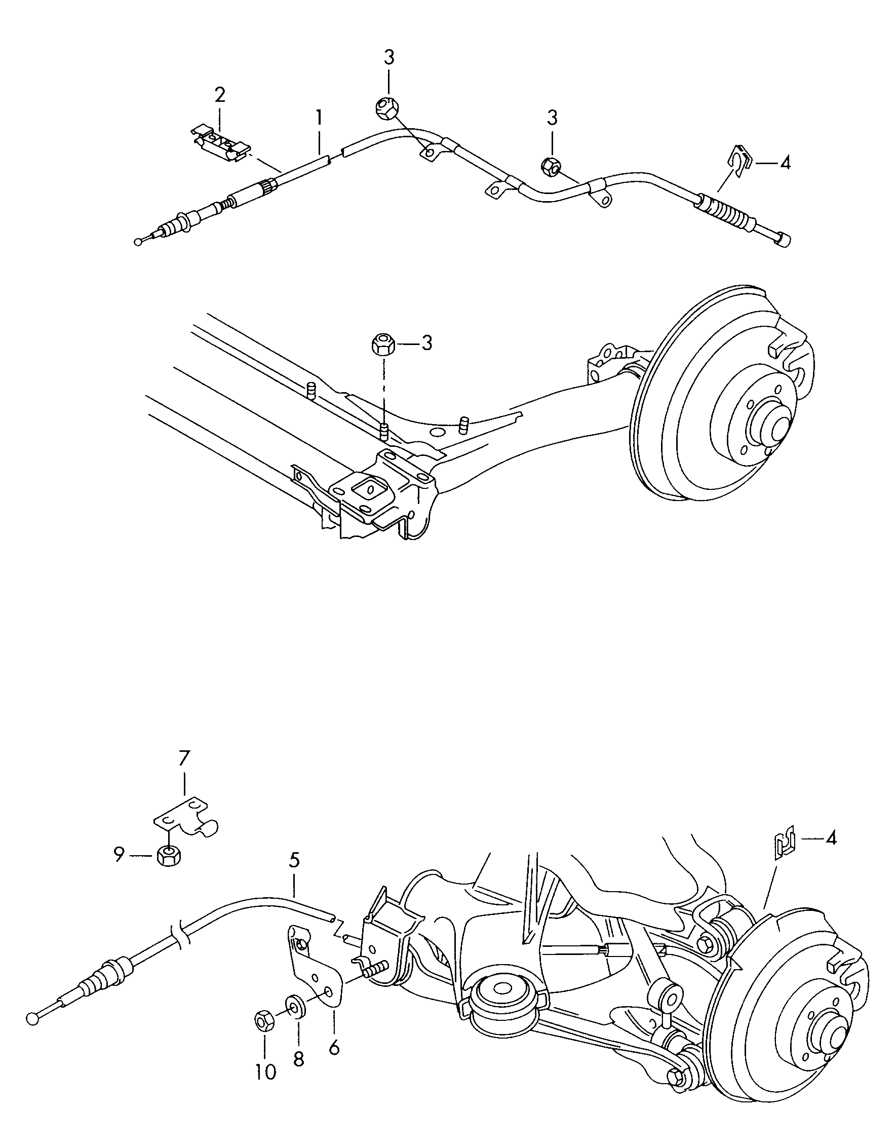 VAG 4B0 609 721 S - Cablu, frana de parcare allinparts.ro