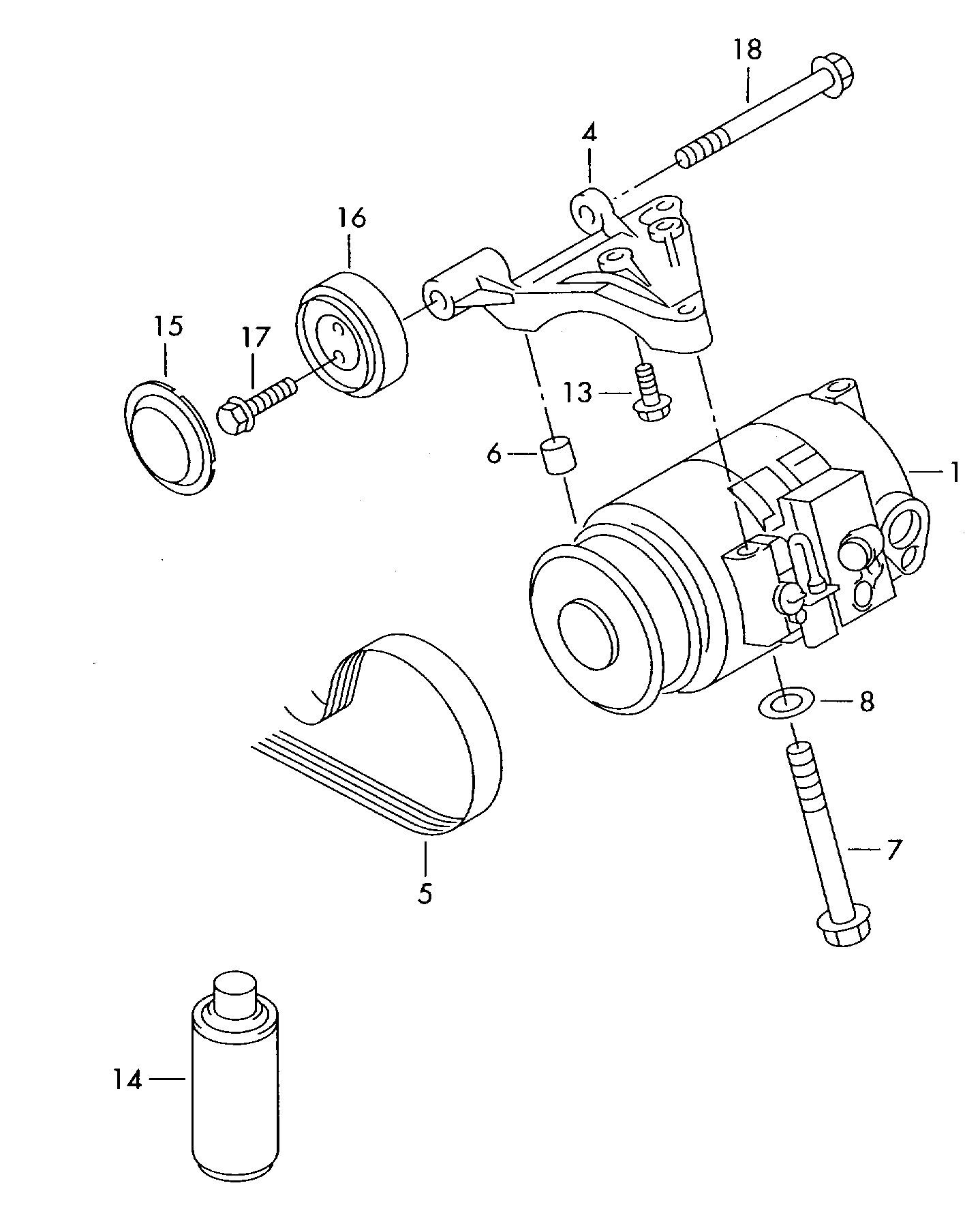 VAG 4B0 260 805 J - Compresor, climatizare allinparts.ro