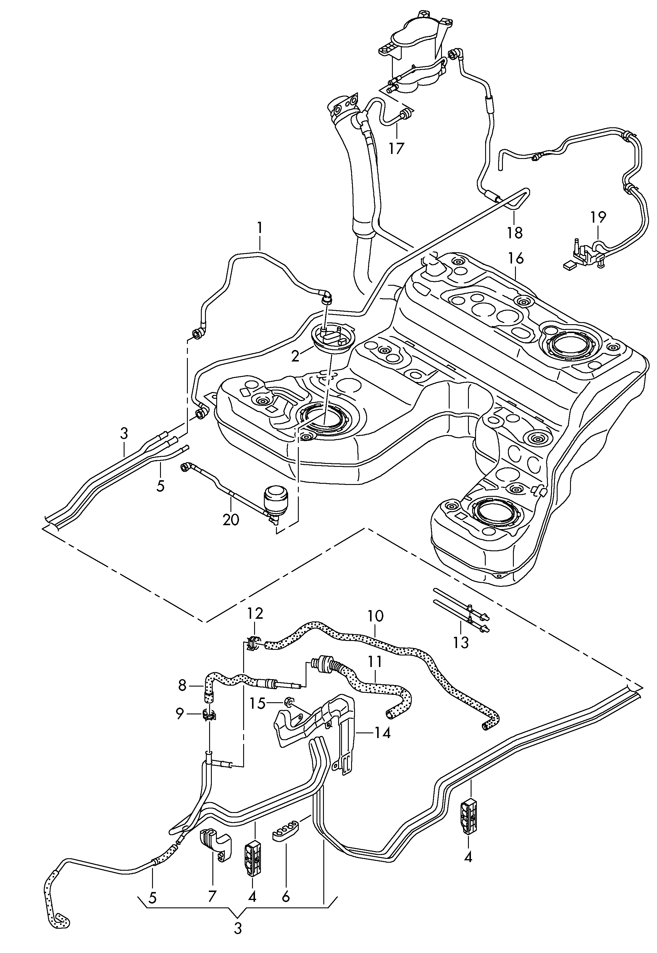 VAG 4H0201511A - Filtru combustibil allinparts.ro