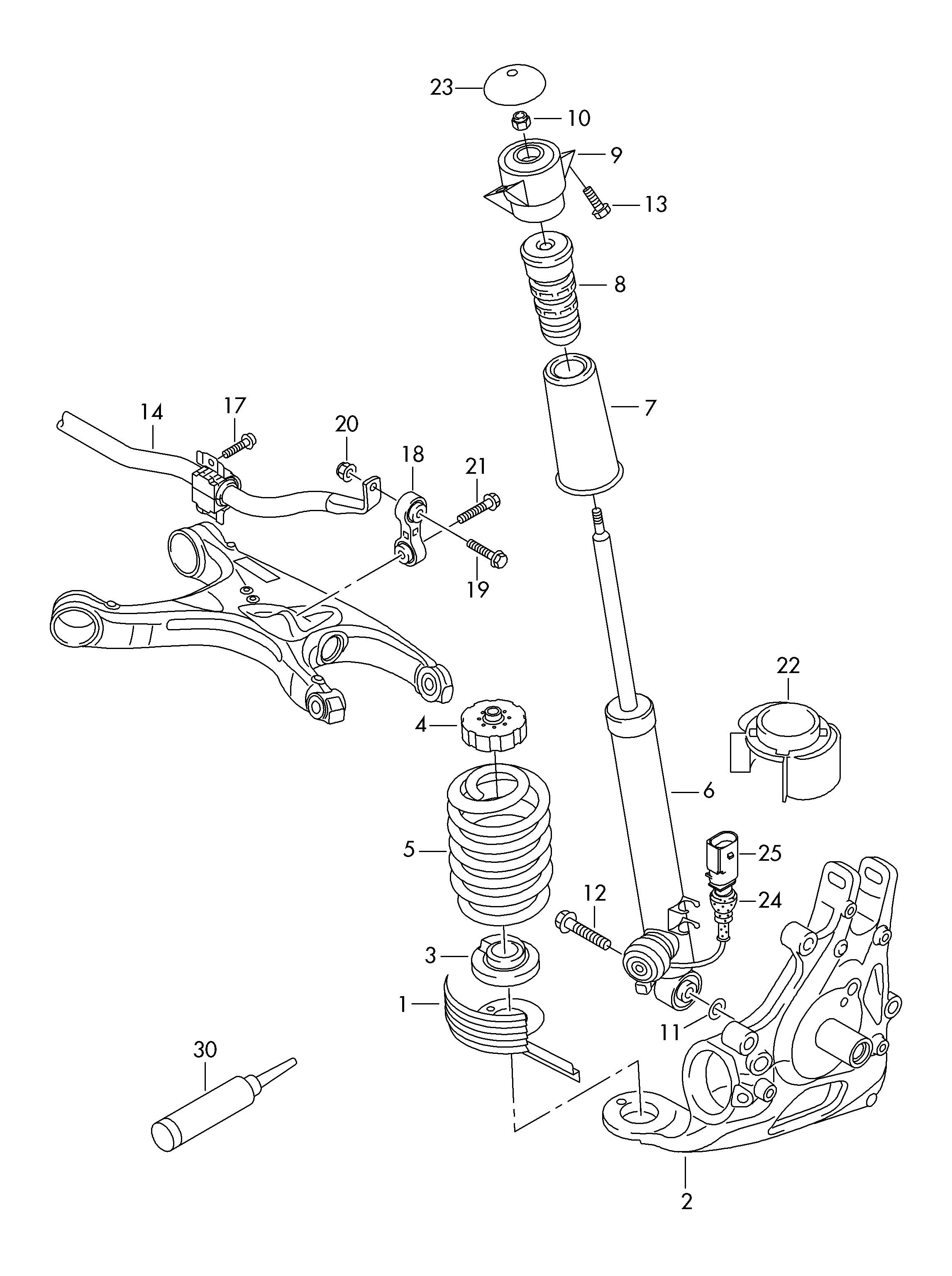 VAG 8K0512131 - Tampon cauciuc, suspensie allinparts.ro