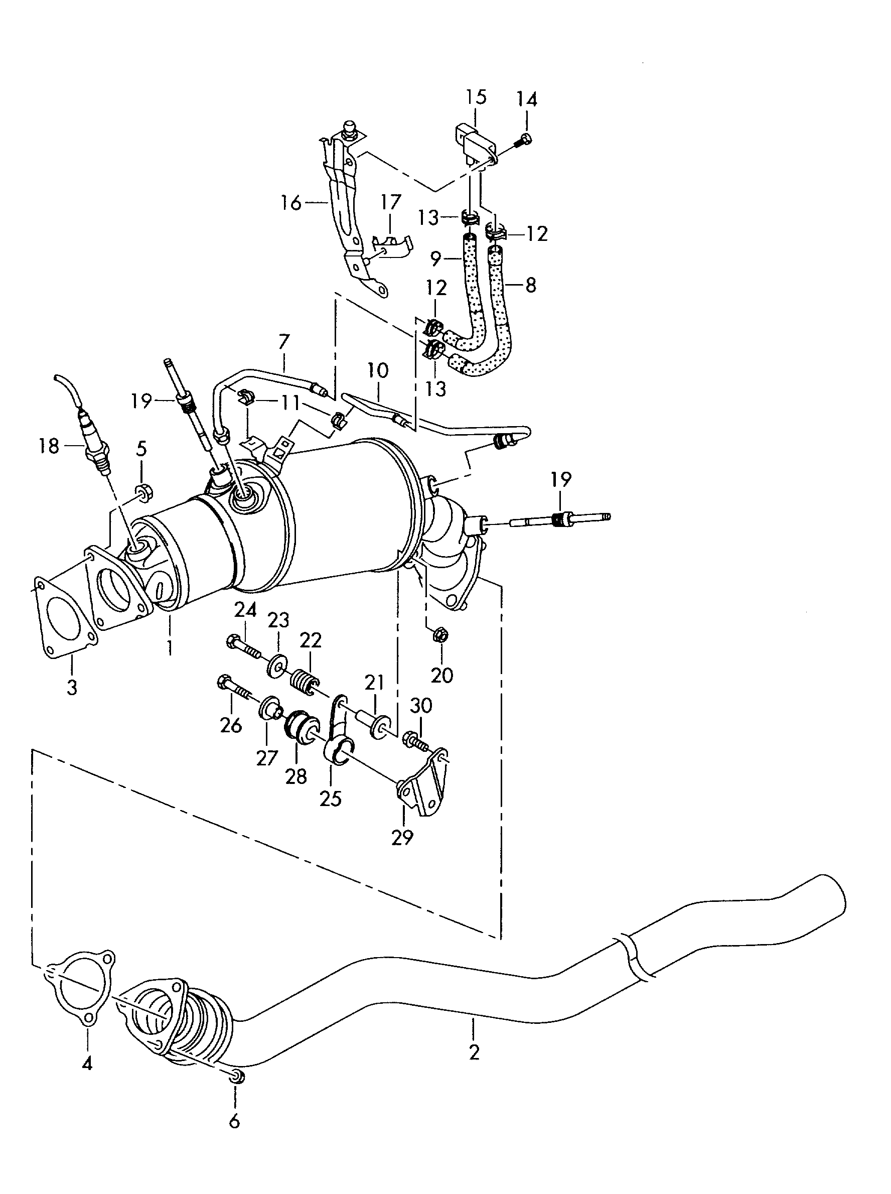 VAG 8K0254750NX - Filtru funingine / particule, sist.de esapament allinparts.ro