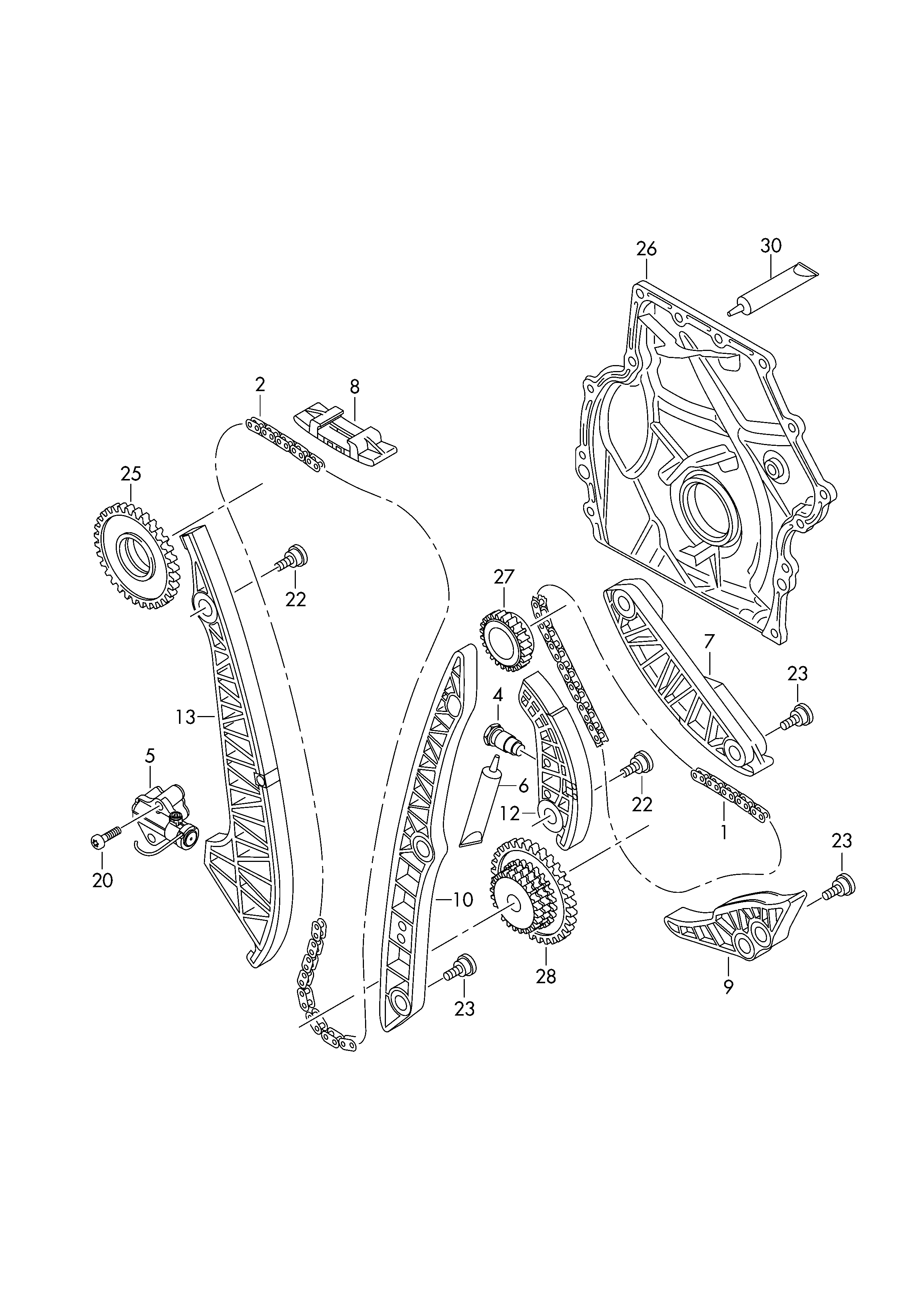 VAG 06K 109 158 G - Lant distributie allinparts.ro