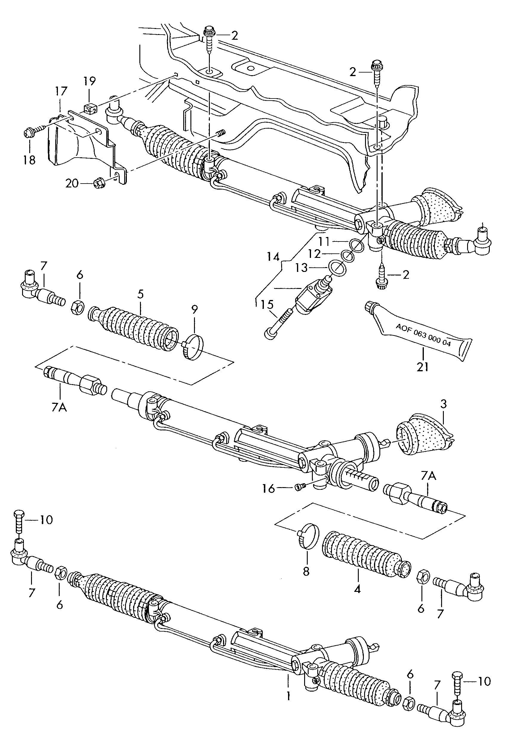 VAG 4B1422052D - Caseta directie allinparts.ro