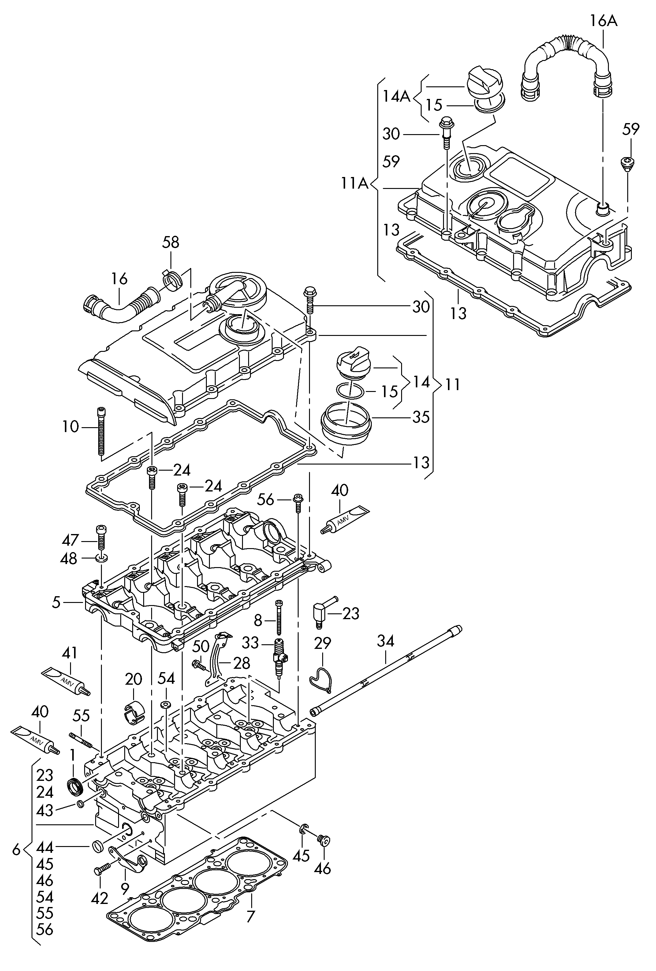 VAG 03G 103 384 - Set surub, chiulasa allinparts.ro