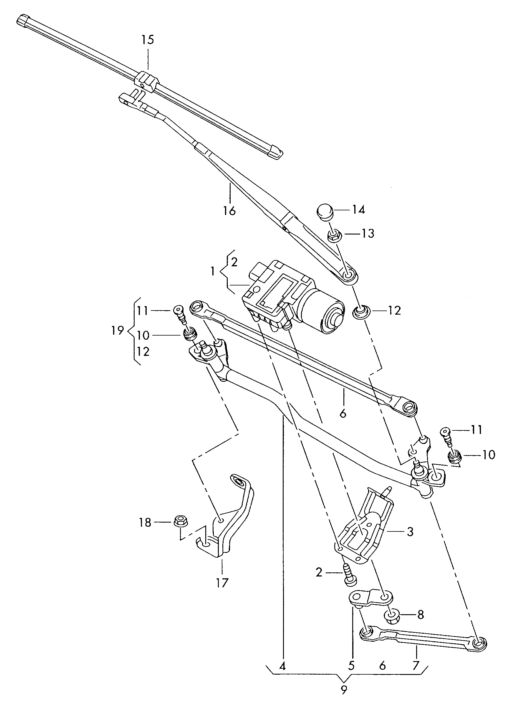 VAG 8P1955425F - Lamela stergator allinparts.ro