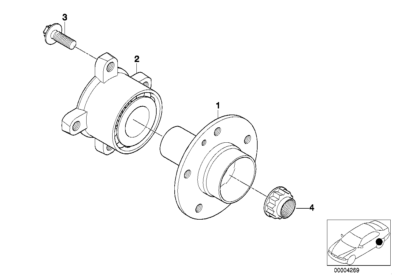 BMW 33411095238 - Set rulment roata allinparts.ro