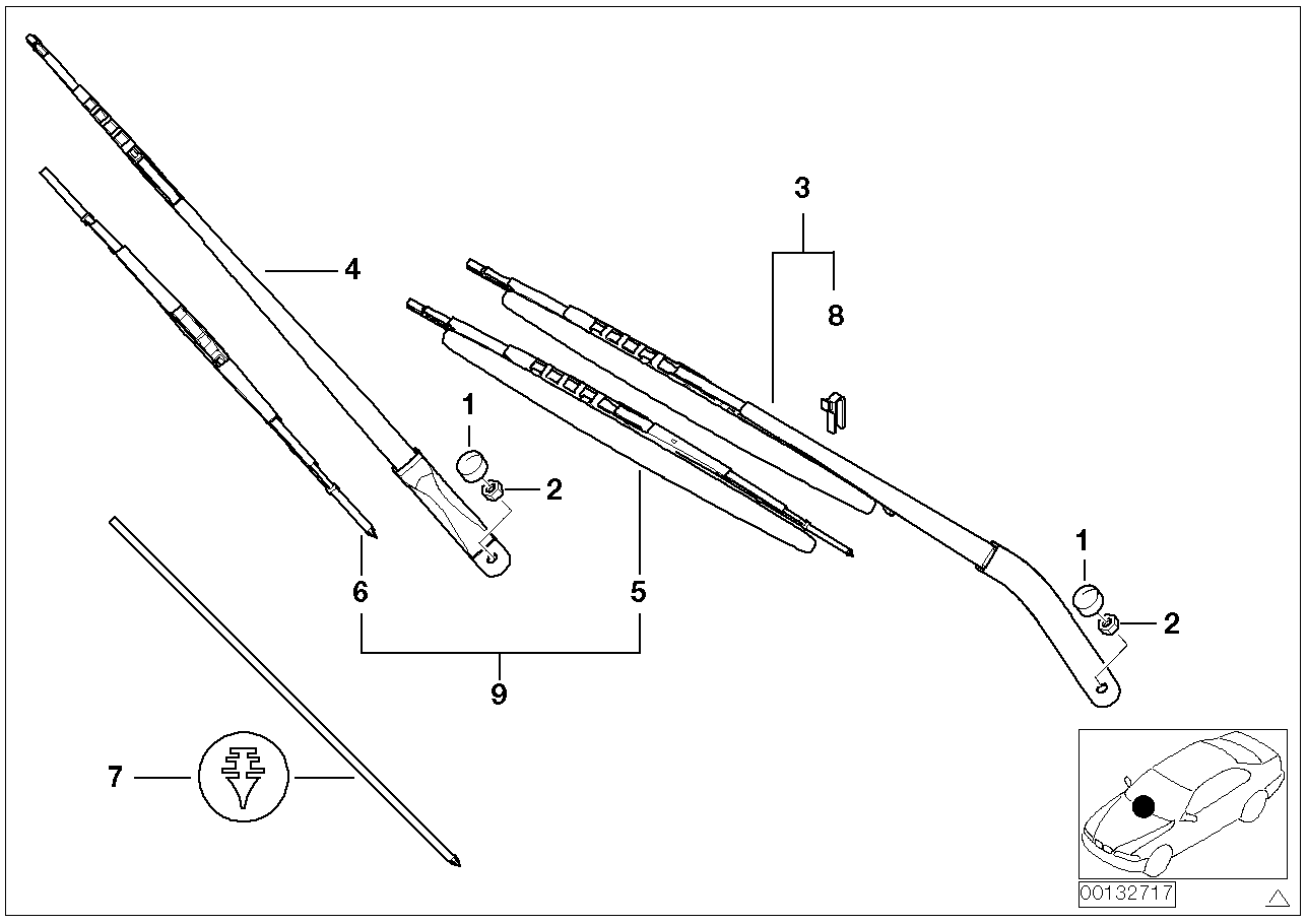 BMW 61617161613 - Lamela stergator allinparts.ro