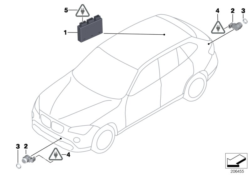 BMW 66 20 2 180 146 - Sensor, ajutor parcare allinparts.ro