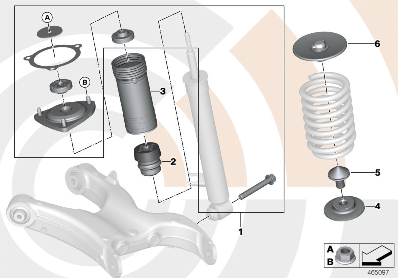 BMW 33536773236 - Chit protectie praf,amortizor allinparts.ro