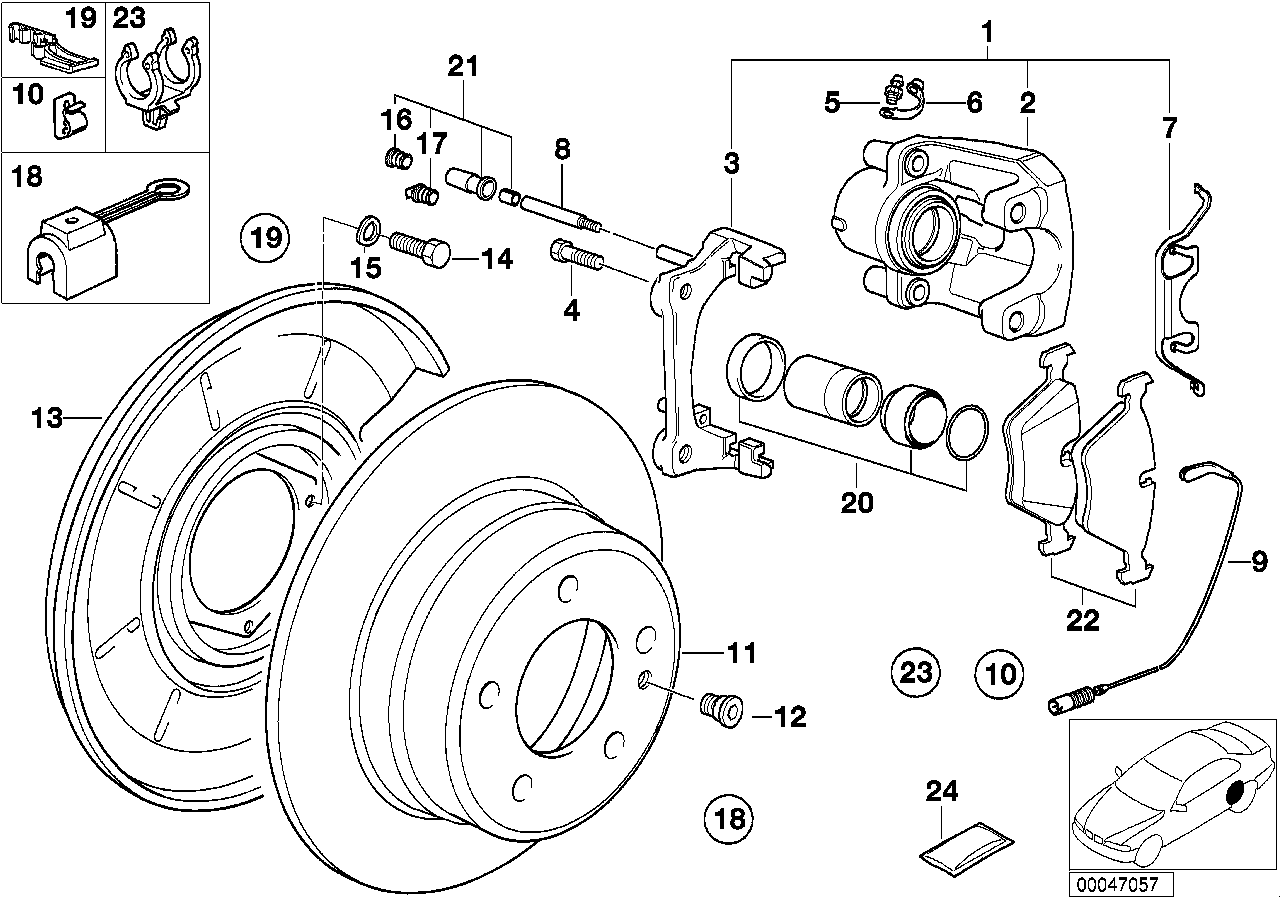 BMW 34211153243 - Etrier frana allinparts.ro