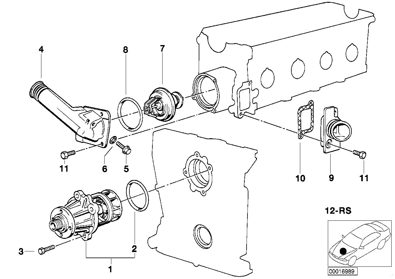BMW 11 53 7 511 580 - Termostat,lichid racire allinparts.ro
