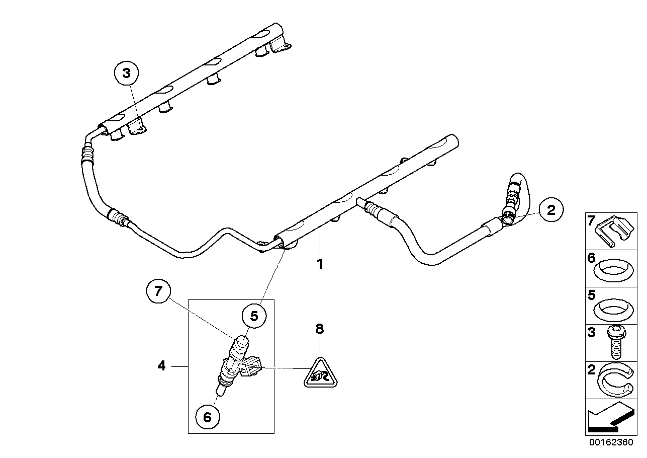 BMW 13 64 7 675 557 - Inel etansare, injector allinparts.ro