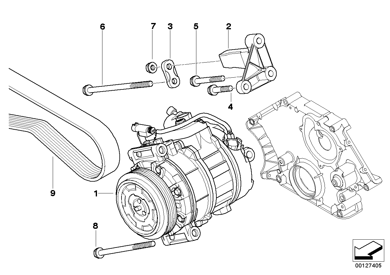 BMW 64526953474 - Compresor, climatizare allinparts.ro