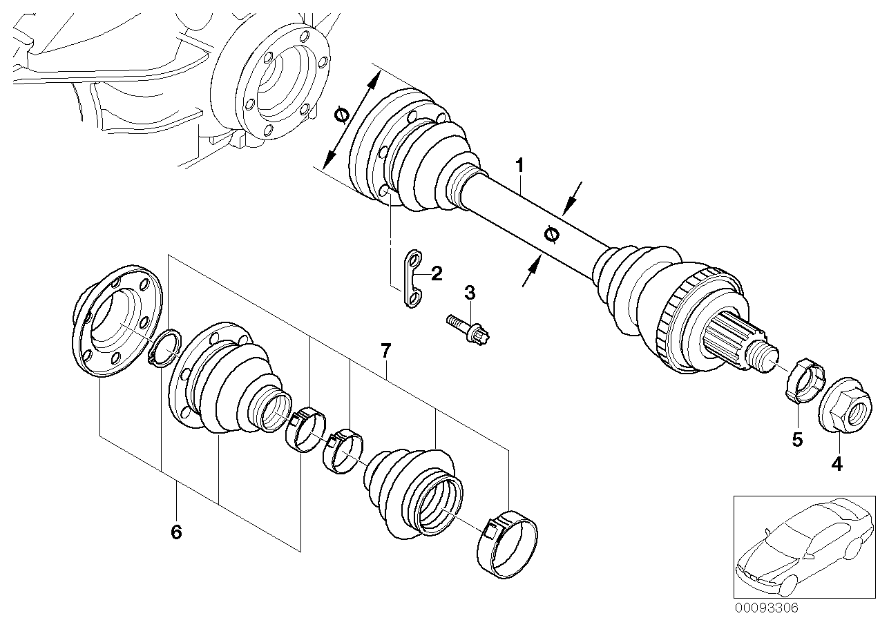 BMW 33 21 9 067 820* - Burduf cauciuc, articulatie planetara allinparts.ro
