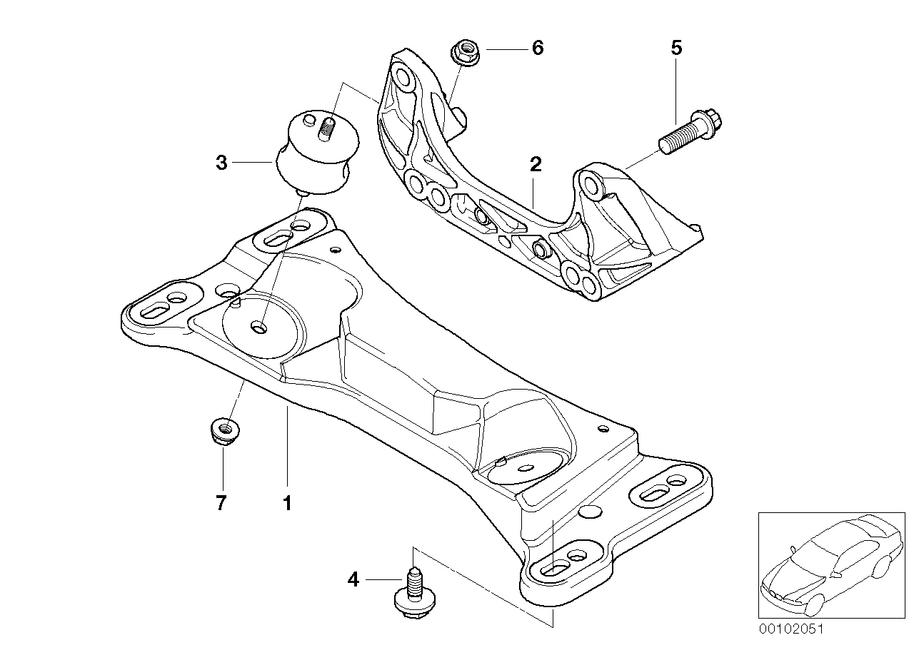 BMW 22 31 6 799 331 - Suport, transmisie manuala allinparts.ro