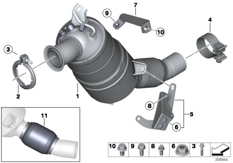 BMW 18307812279 - Filtru funingine / particule, sist.de esapament allinparts.ro
