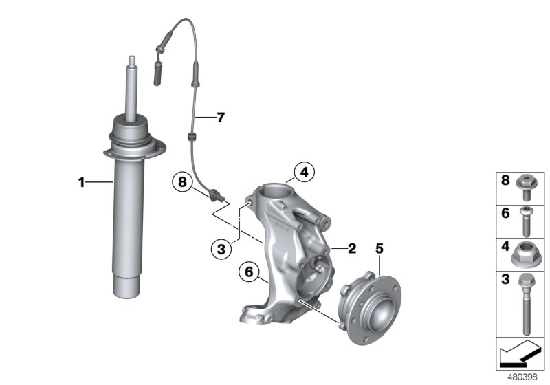 BMW 31316866115 - Amortizor allinparts.ro