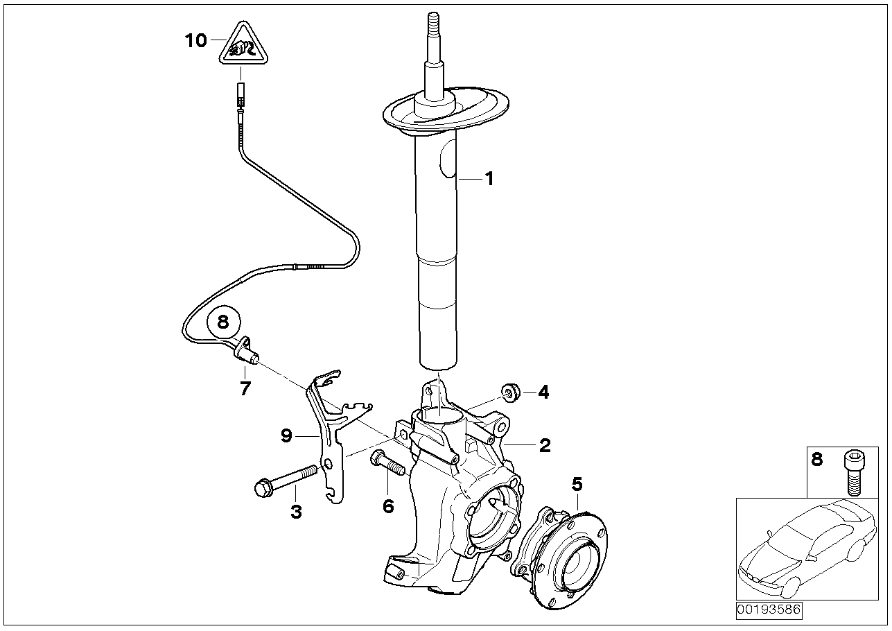 BMW 31 31 6 768 795 - Amortizor allinparts.ro