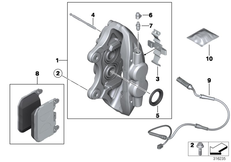 BMW 34116878876 - BMW 34116878876 - Set placute frana,frana disc allinparts.ro