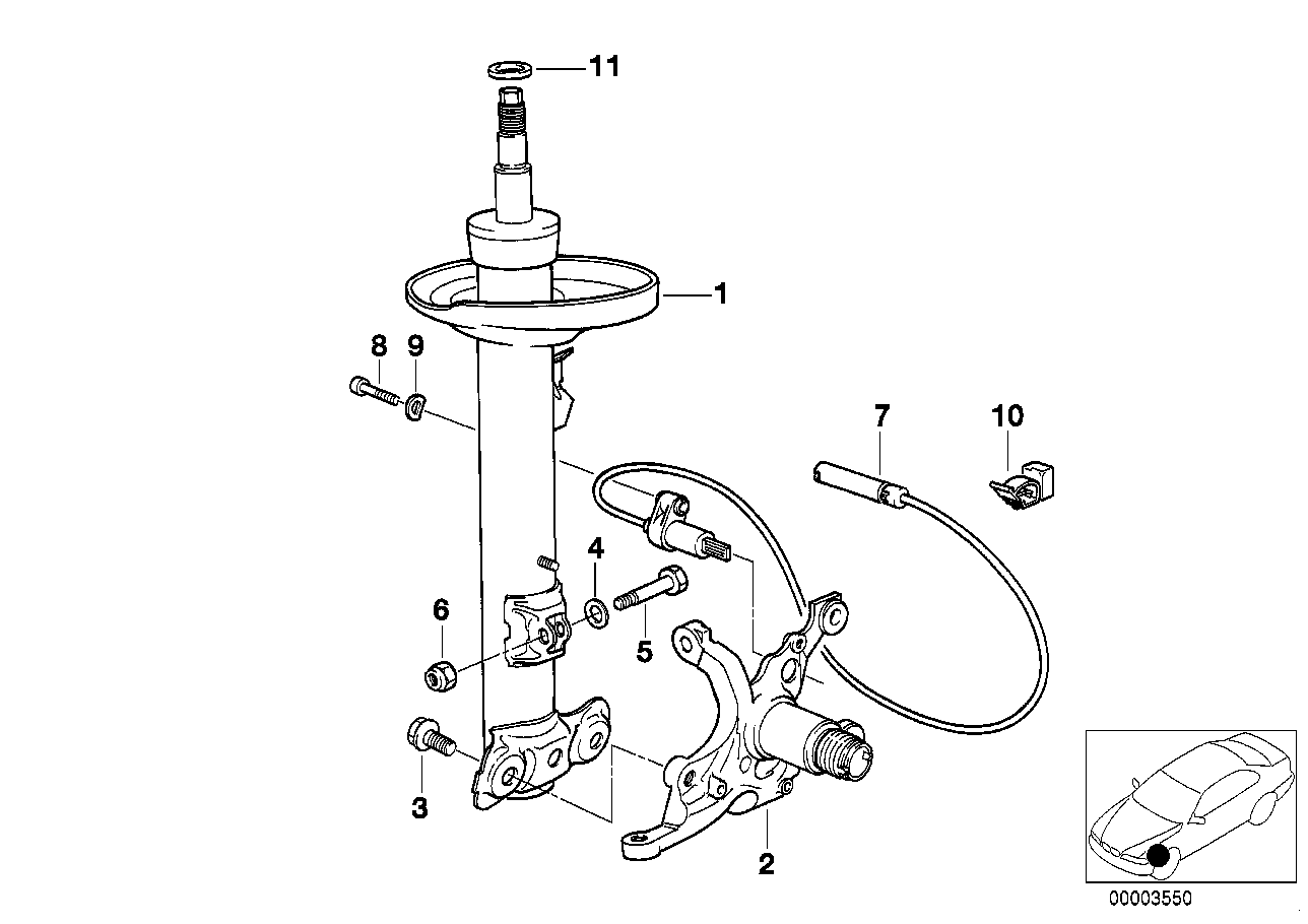 BMW 31 31 1 139 417 - Amortizor allinparts.ro