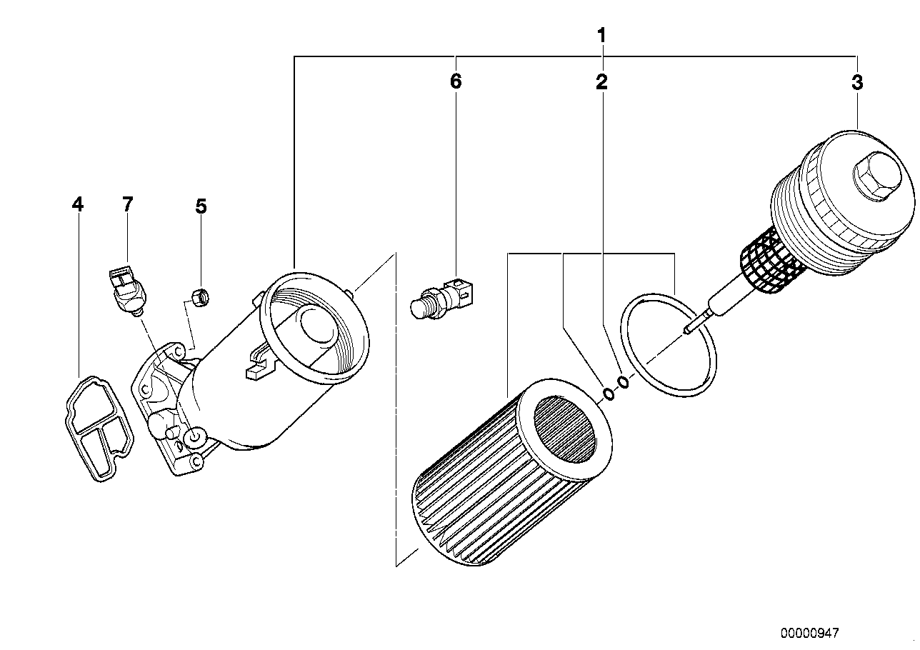 BMW 11 42 2 246 131 - Filtru ulei allinparts.ro