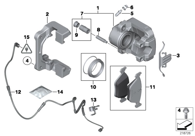 BMW 34 11 6 786 817 - Etrier frana allinparts.ro