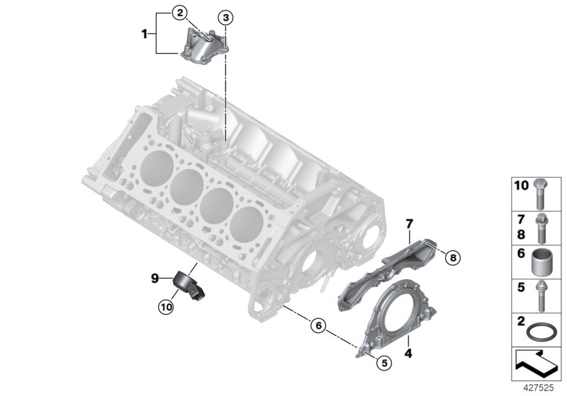 BMW 11 14 8 483 798 - Simering, arbore cotit allinparts.ro