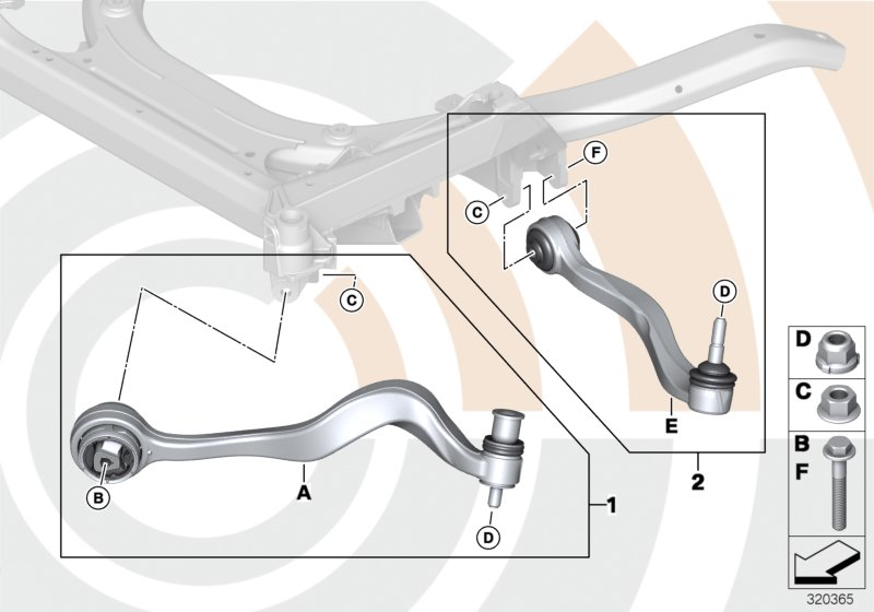 BMW 31122347963 - Suport,trapez allinparts.ro