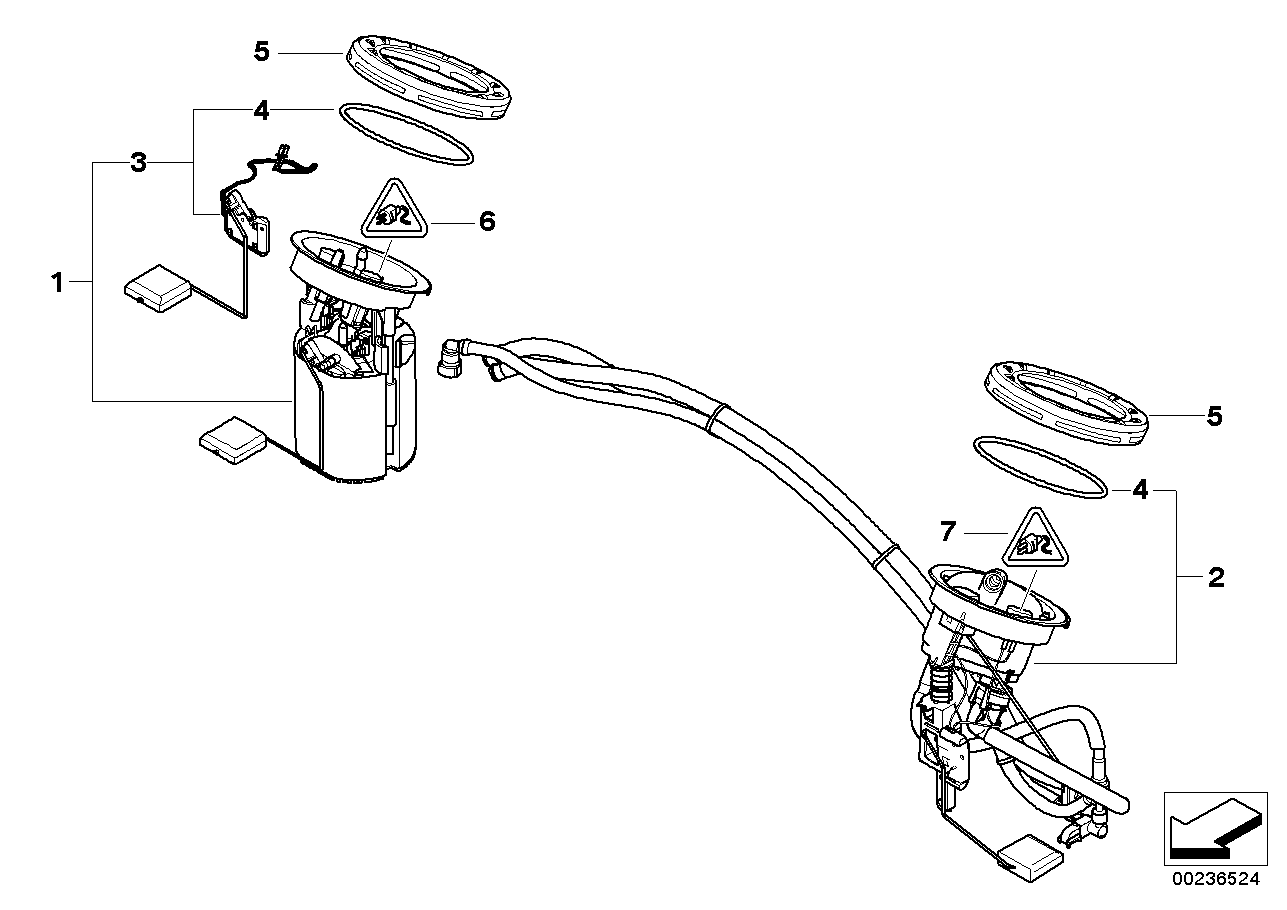BMW 16117197077 - Modul alimentare combustibil allinparts.ro