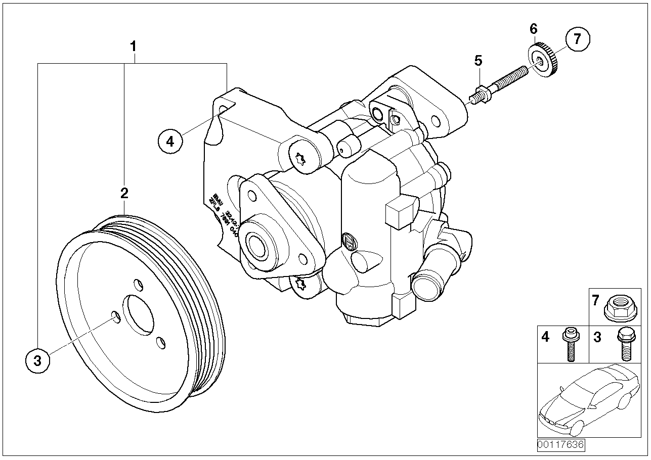 BMW 32 41 6 756 737 - Pompa hidraulica, sistem de directie allinparts.ro