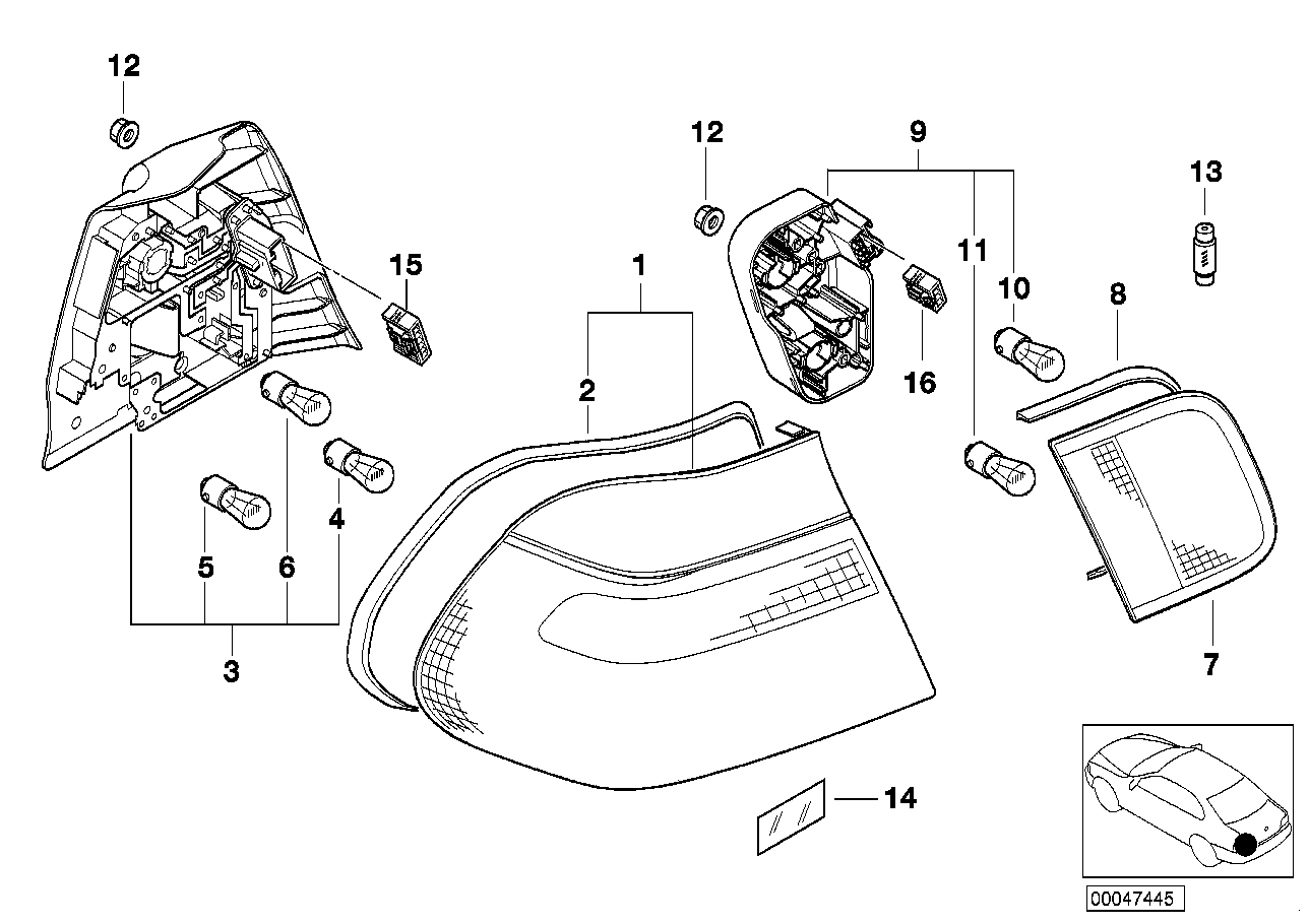 Mini 63 21 7 160 791 - Bec, semnalizator allinparts.ro