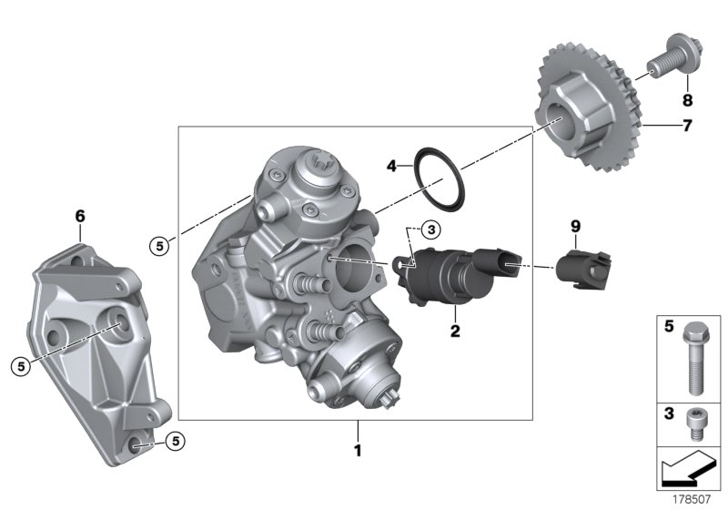 BMW 13 51 8 577 654 - Pompa de inalta presiune allinparts.ro