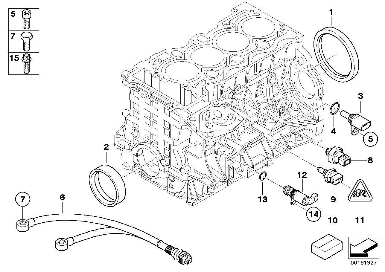 BMW 11 11 7 511 395 - Simering, arbore cotit allinparts.ro
