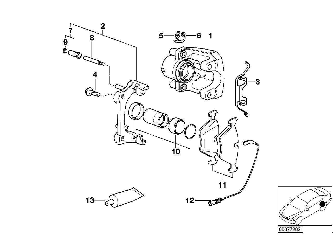 BMW 34211163649 - Etrier frana allinparts.ro