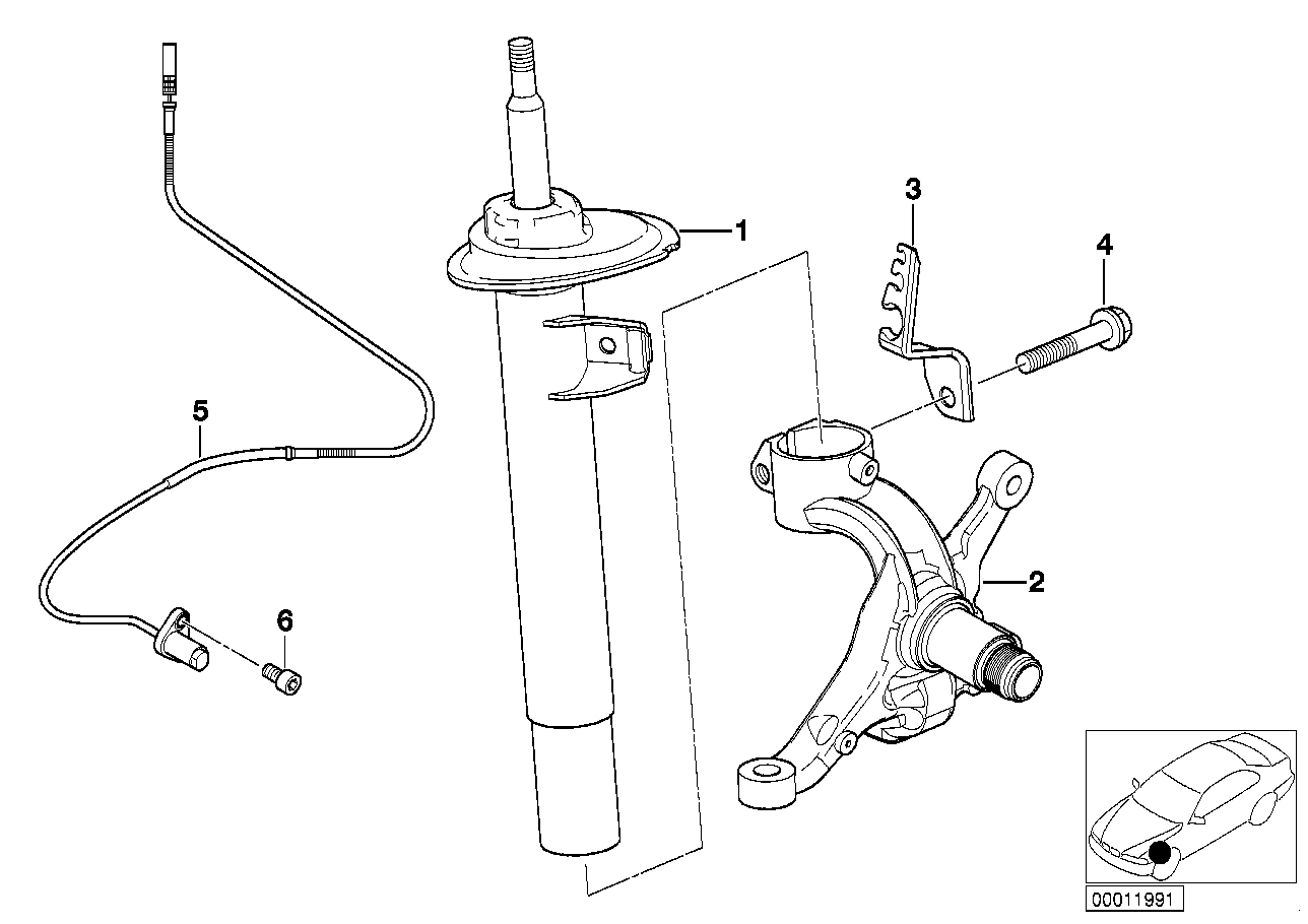 BMW 31 31 6 750 785 - Amortizor allinparts.ro