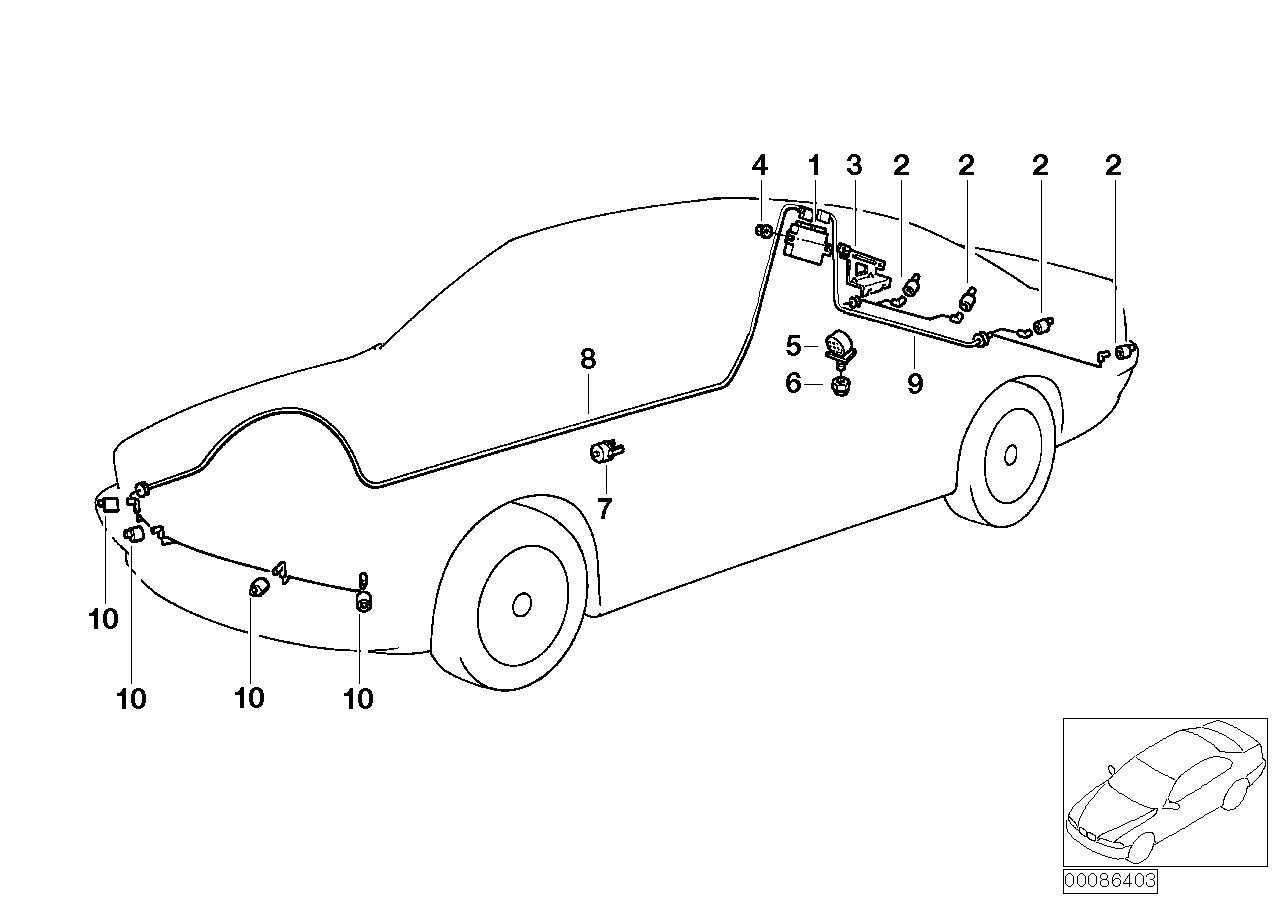 BMW 6620 6 989 092 - Sensor, ajutor parcare allinparts.ro