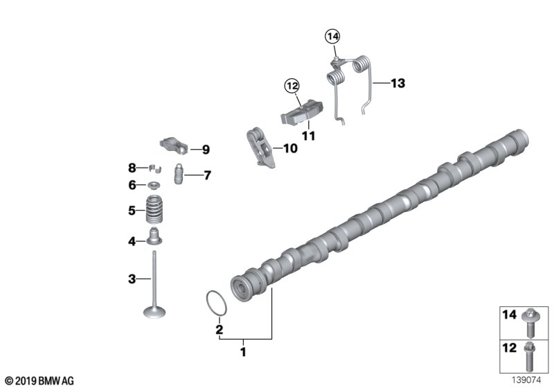 BMW 11 34 0 034 068 - Set garnituri, ax supape allinparts.ro