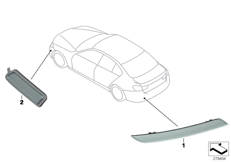 BMW 63147382234 - Reflector allinparts.ro