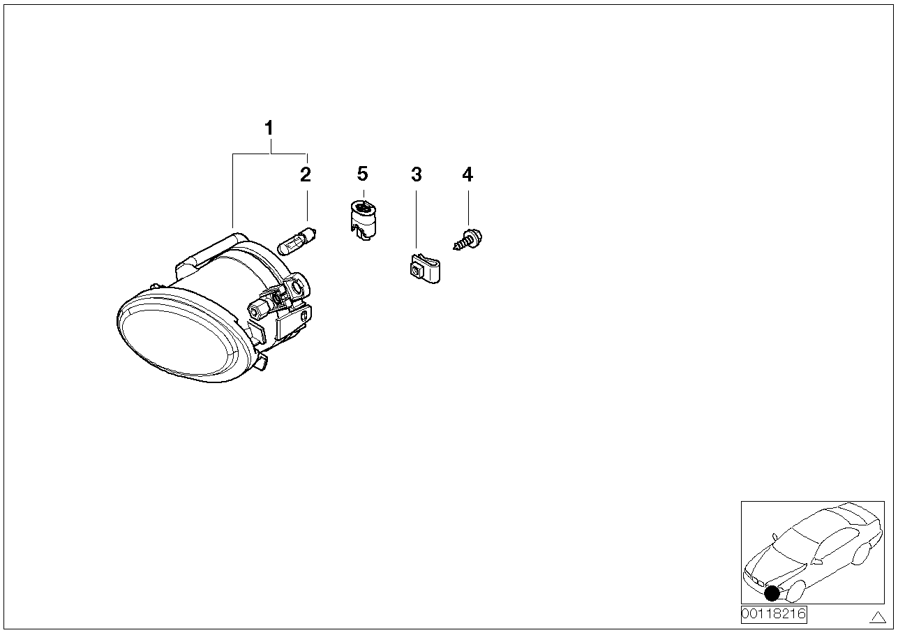 BMW 63 21 7 160 786 - Bec, far pentru viraje allinparts.ro