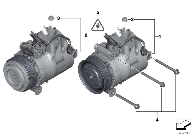 BMW 64 52 6 956 716 - Compresor, climatizare allinparts.ro