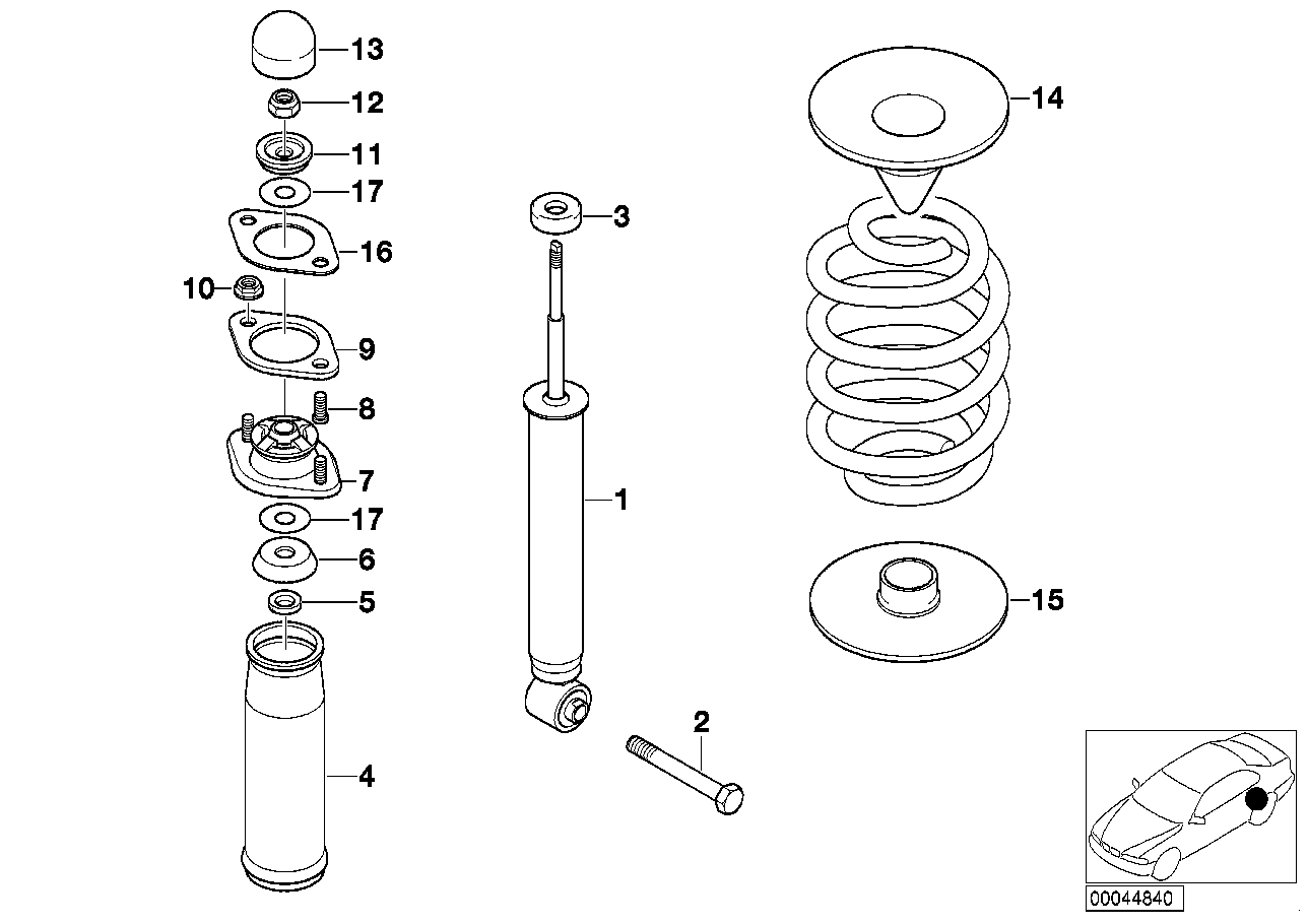 BMW 33 52 1 091 629 - Amortizor allinparts.ro