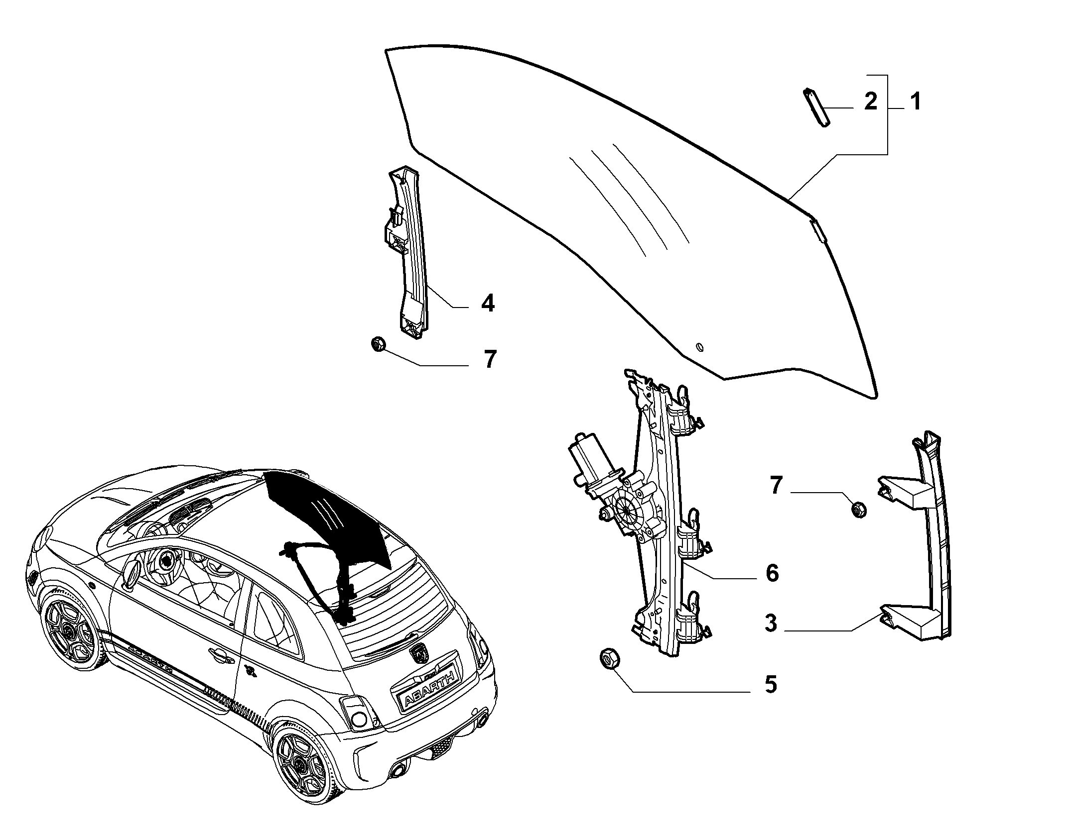 FCA 51876267 - Mecanism actionare geam allinparts.ro
