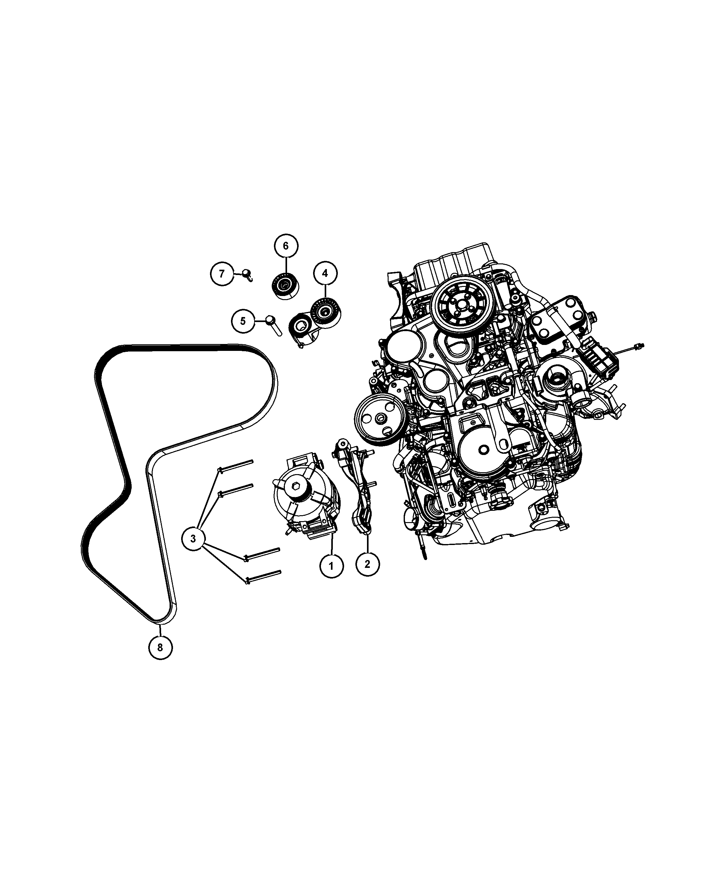 FCA 4593 823AA - Curea transmisie cu caneluri allinparts.ro